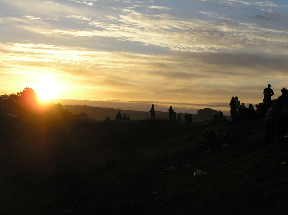 Midsummer day sunrise at Avebury